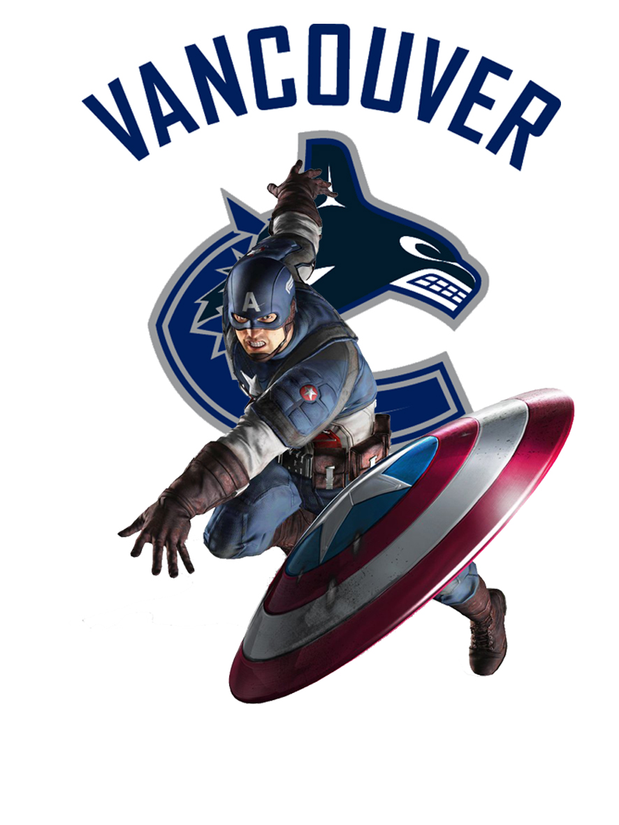 Vancouver Canucks Captain America Logo vinyl decal